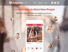 Tablet Screenshot of amorettoapp.com